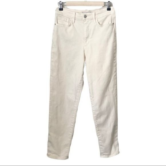 Athleta Flex Sculptek Cream Straight Leg Jeans - Picture 2 of 10